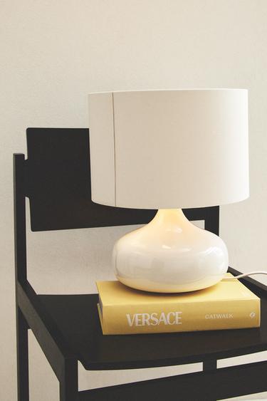 CANDEEIRO DE MESA BASE CERÂMICA - Cru da Zara