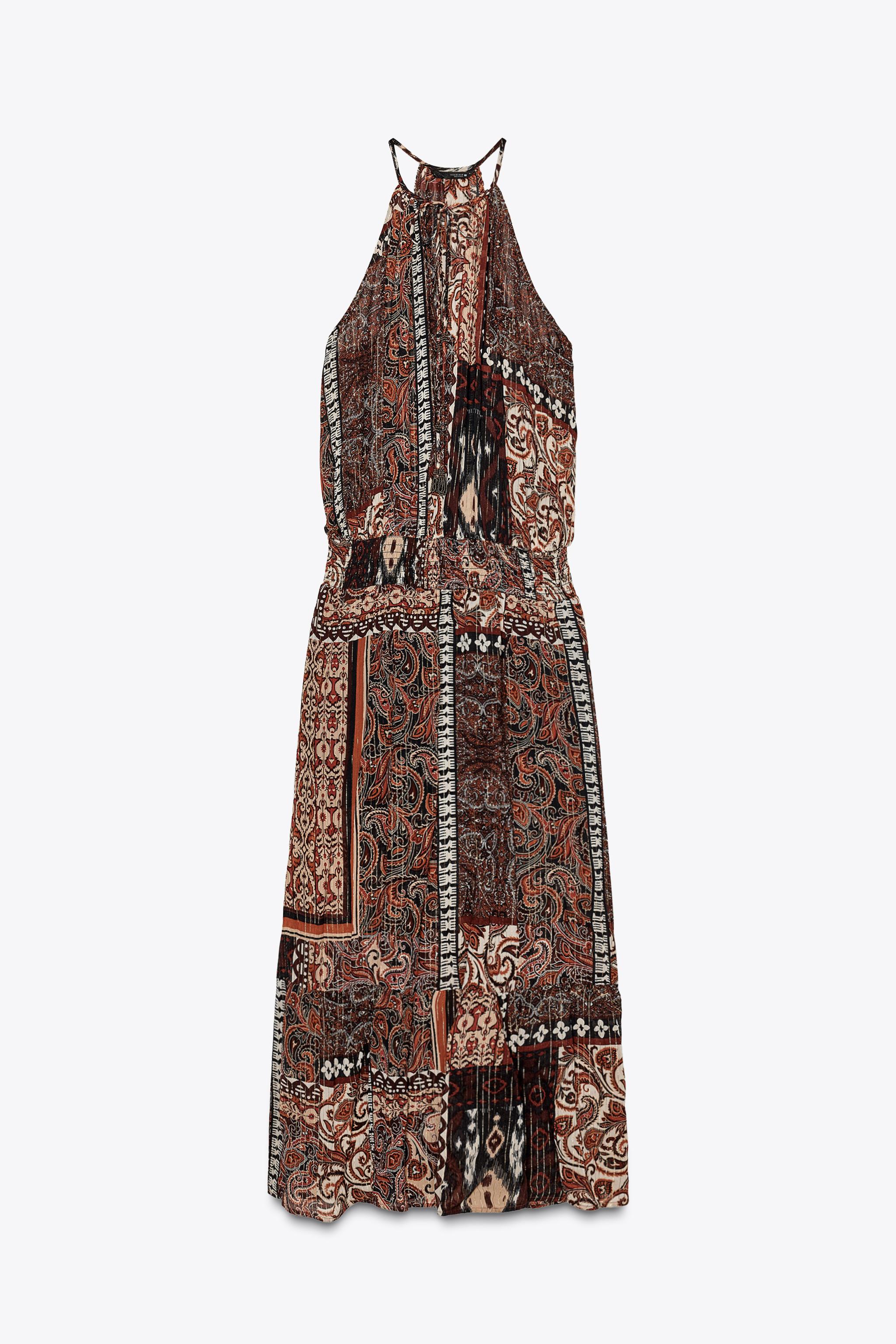 metallic thread dress zara Zara - Zw Collection Metallic Thread Dress - M - 333