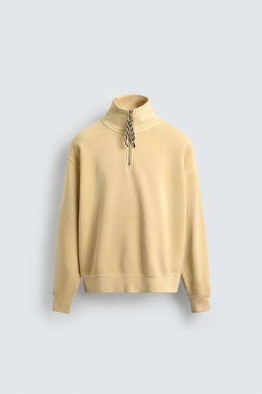 SUDADERA CUELLO CREMALLERA CINTA AARON LEVINE X ZARA - Amarillo de Zara