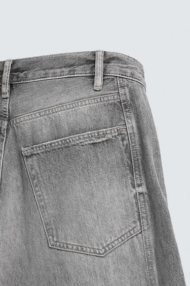 JEAN BALLOON FIT COUTURE RETOURNÉE - Gris de Zara - Image 9