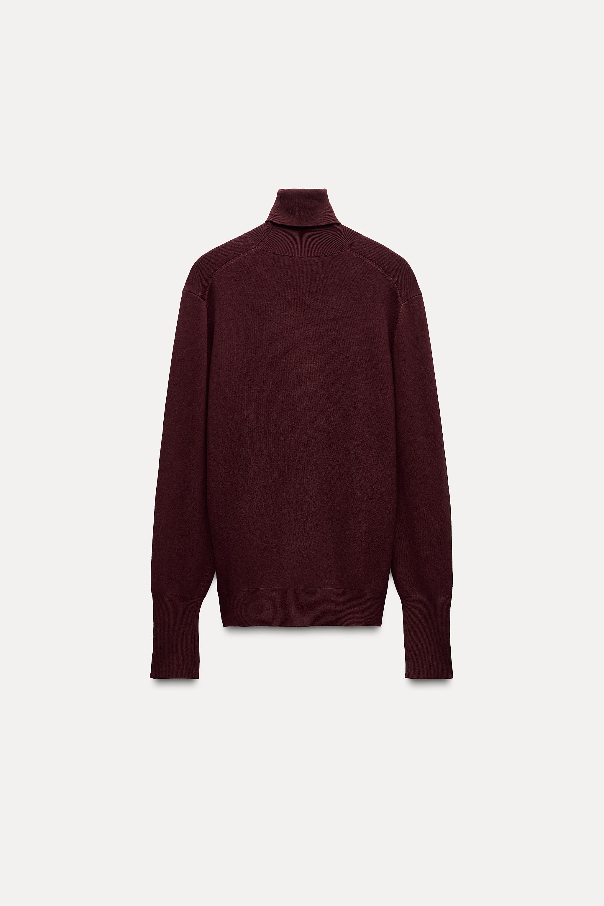 Sweater Jersey Marron Zara Zara Conjunto Punto Mujer Jersey Cuello