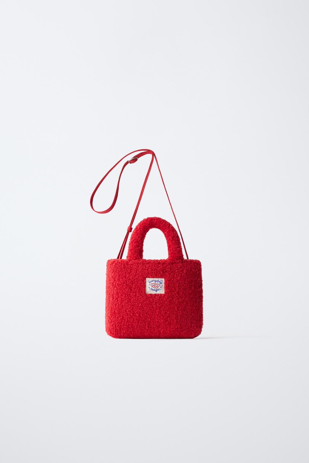 FAUX SHEARLING BAG