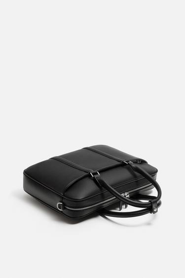 TEXTURED BRIEFCASE - Black by Zara - Image 3