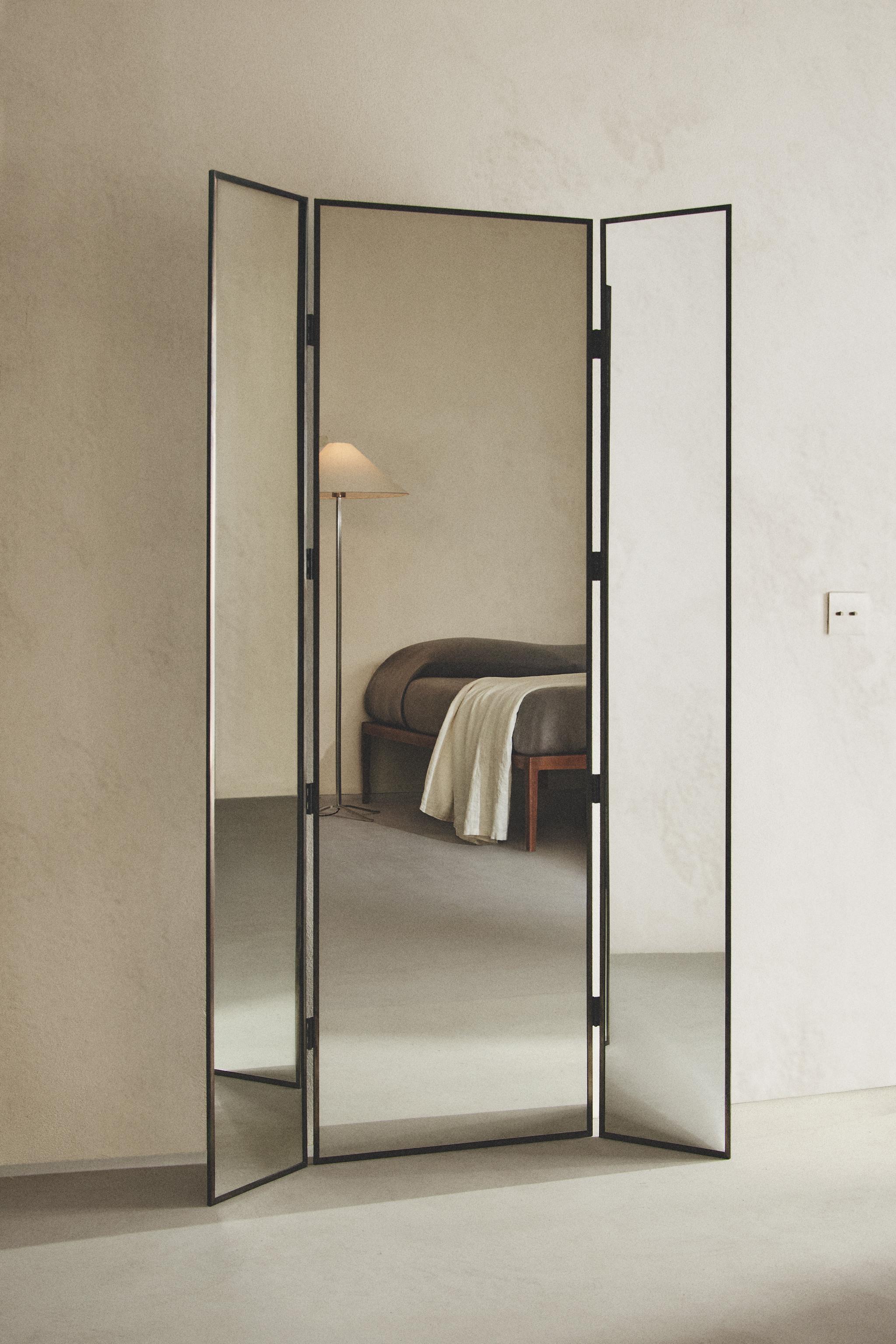 MIROIR TRIPTYQUE MÉTAL