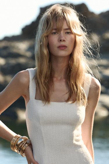 VESTIDO MINI ESTRUCTURA - Crudo de Zara