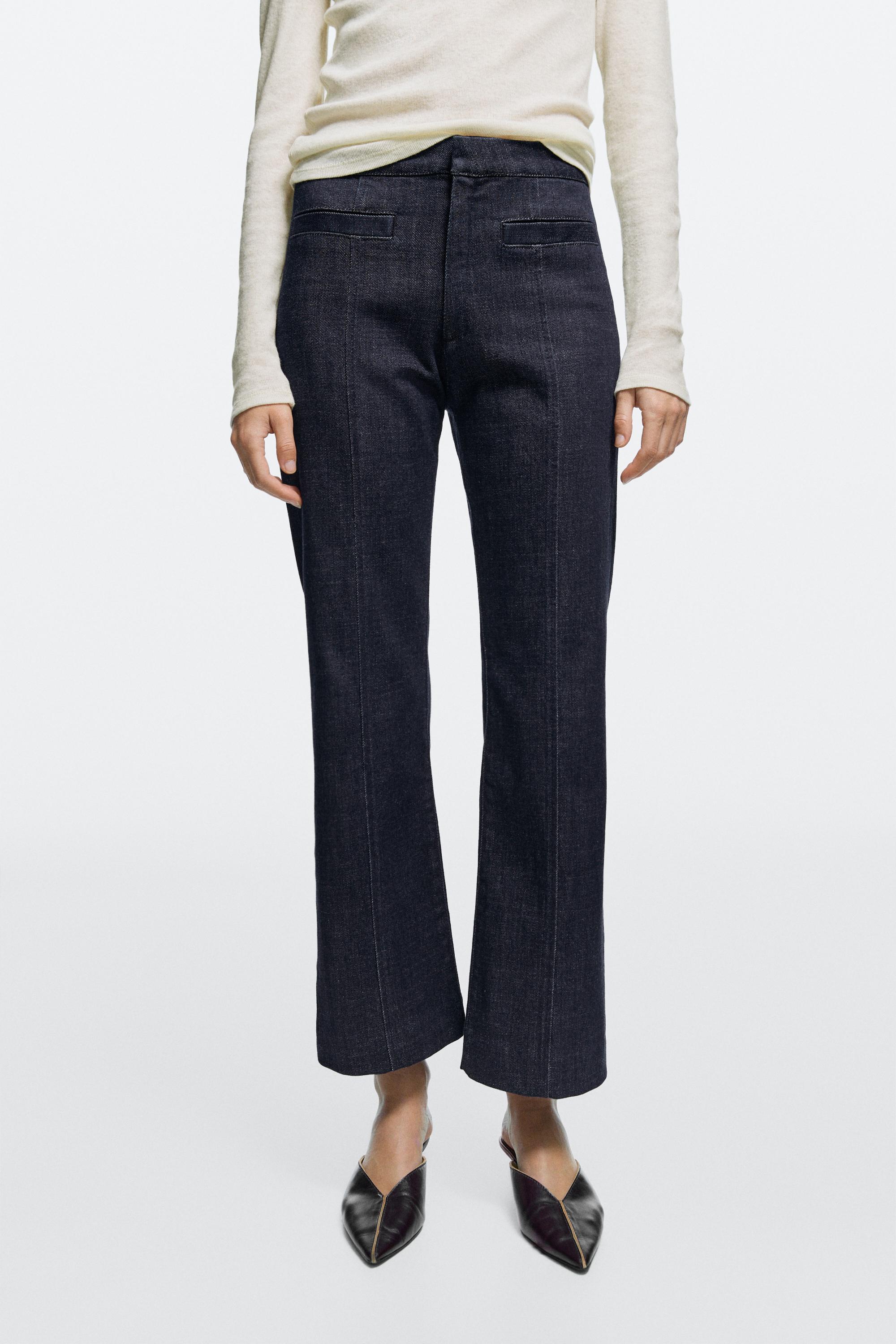 Flare-fit jeans with pocket detail