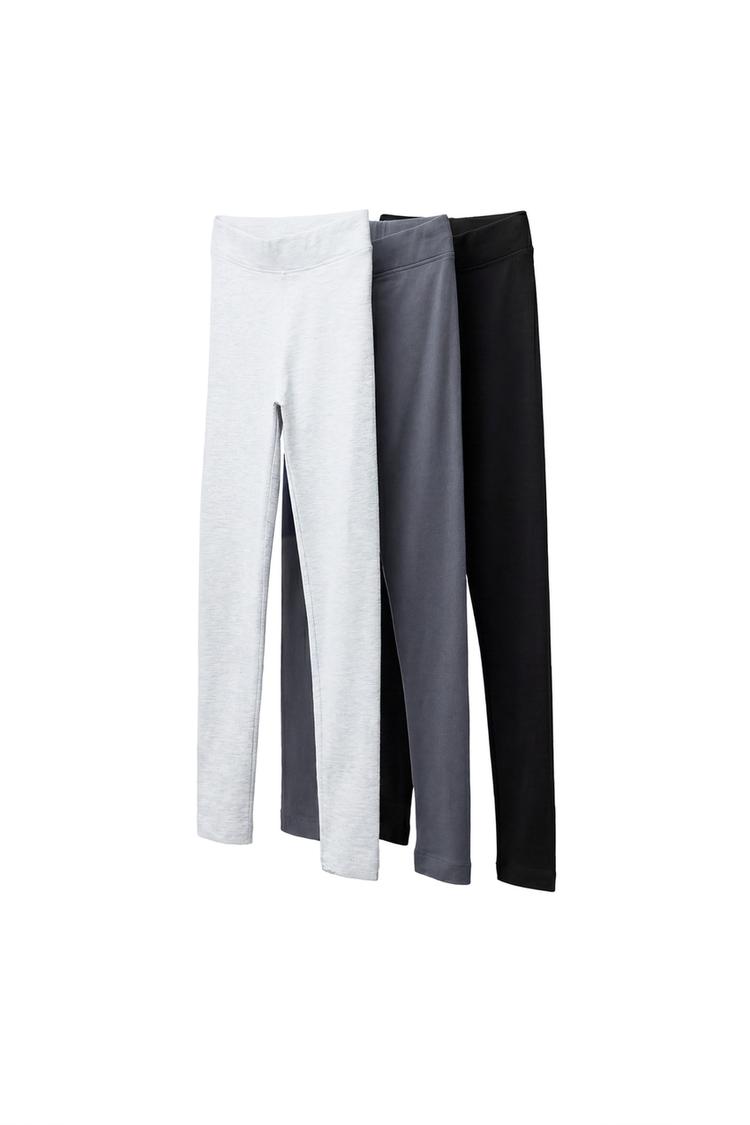 Pack tres legging lisos
