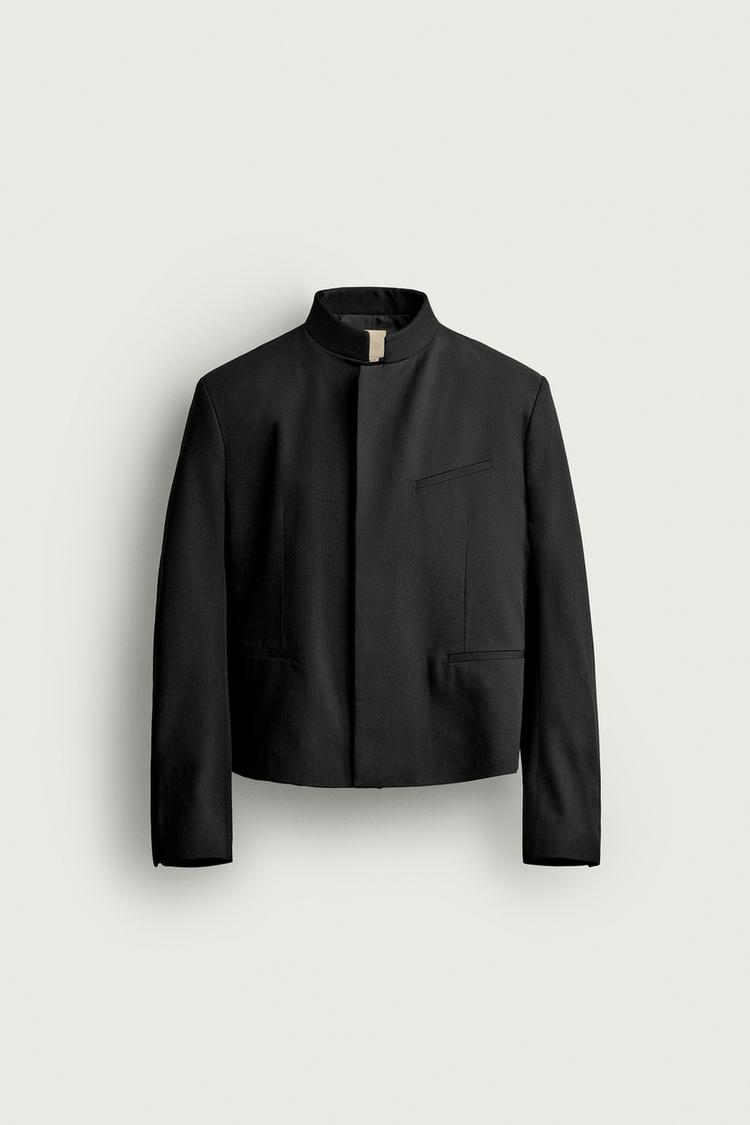 CROPPED FIT POCKET BLAZER