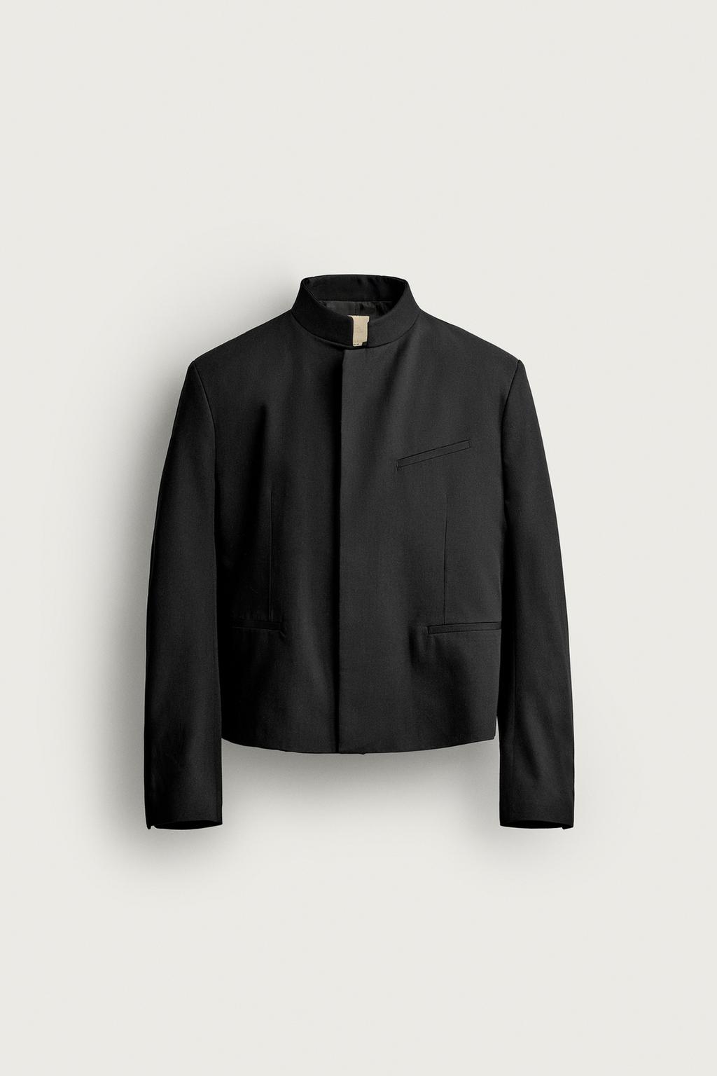 CROPPED FIT POCKET BLAZER