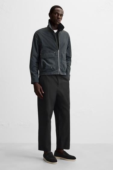 MOCASÍN PIEL CASUAL - Negro de Zara - Imagen 0