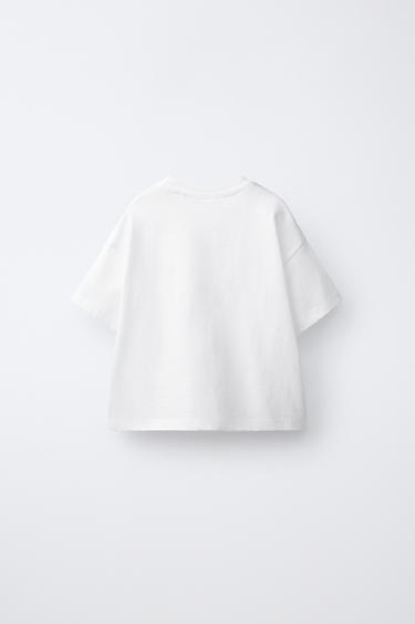 T-SHIRT FRUITS EN MAILLE CROCHET - Blanc cassé de Zara - Image 1