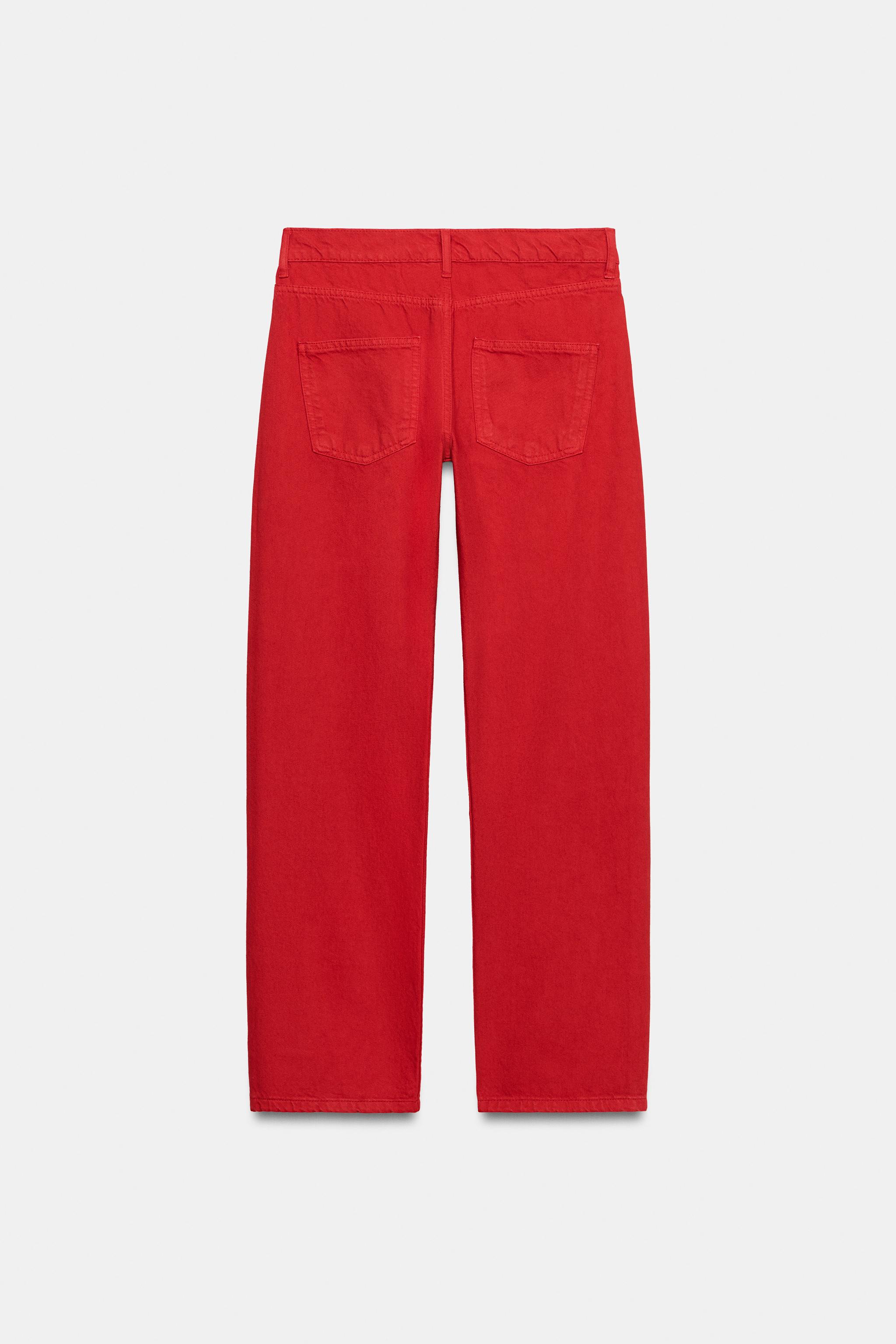 ZW COLLECTION MID-RISE STRAIGHT LEG JEANS