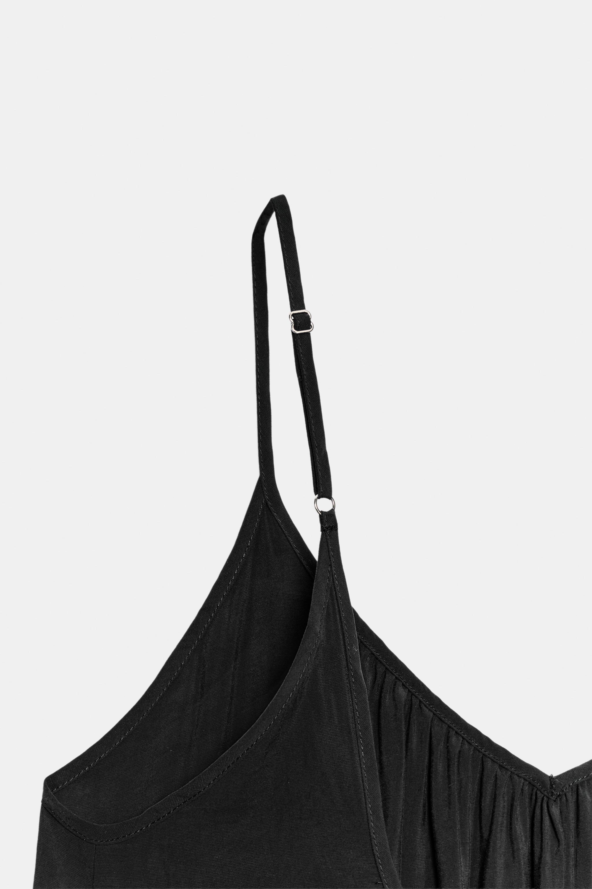 Женские платья Zara FLOWY RUFFLED MIDI DRESS — фото 5
