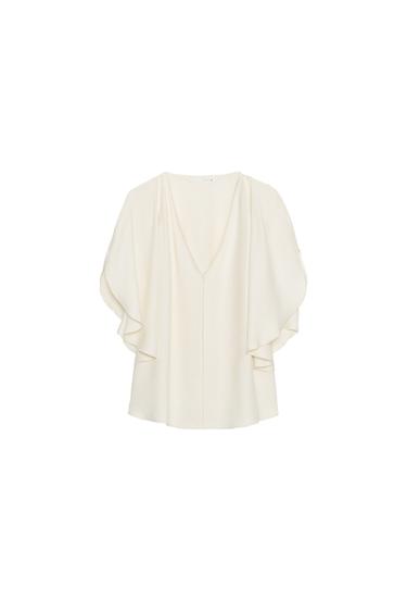 BLUSA FLUIDA ZW COLLECTION - Crudo de Zara