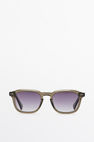 Zara Square sunglasses - Black gold