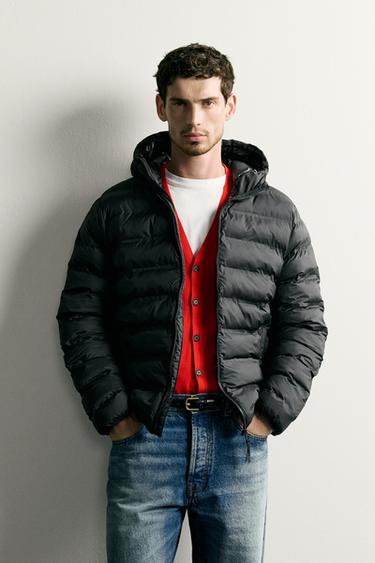 LIGHTWEIGHT WATER-REPELLENT PADDED JACKET - Black by Zara