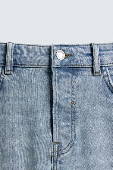RIPPED SKINNY FIT JEANS - Light blue by Zara - Image 2