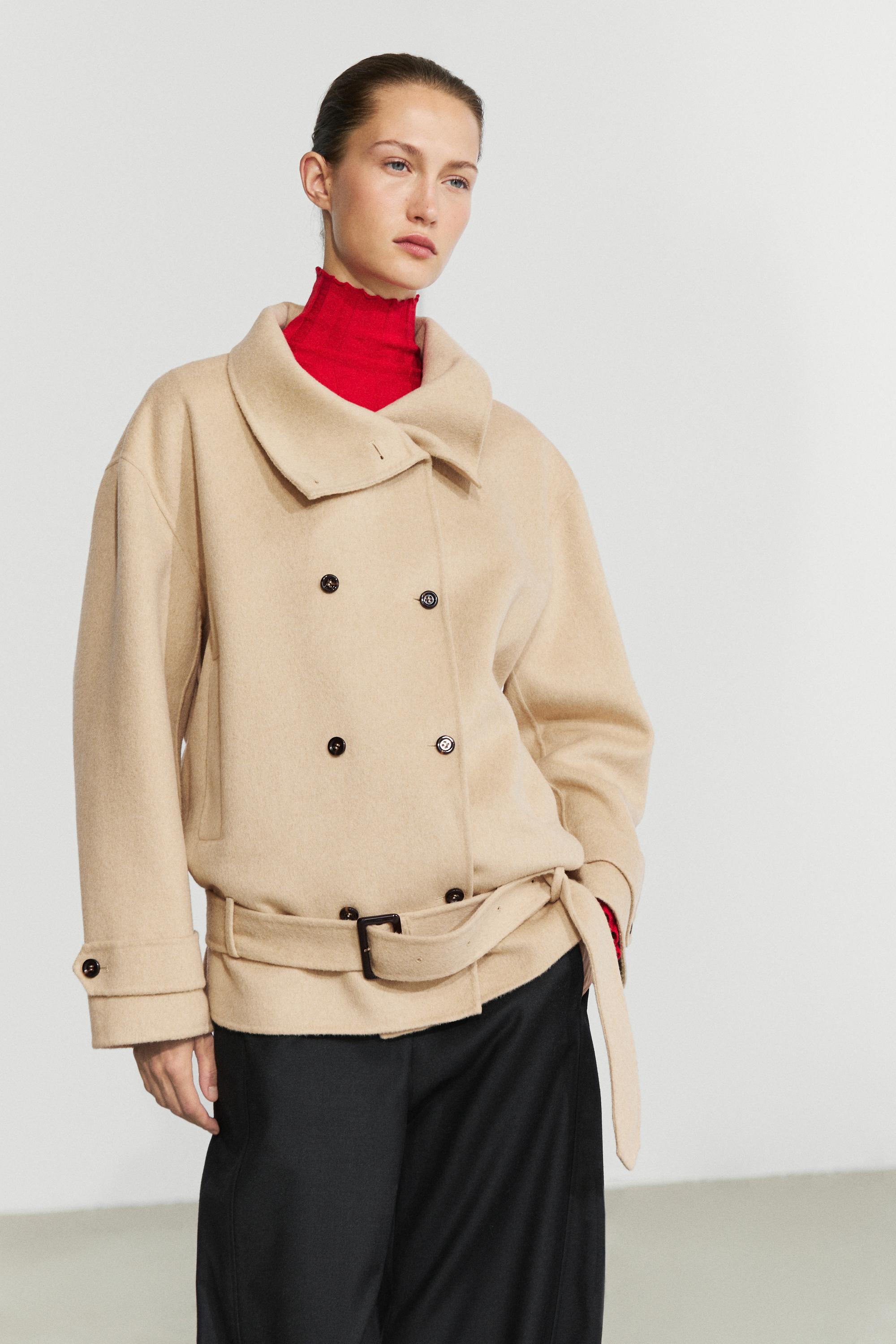 Trench-coat avec détail ceinture