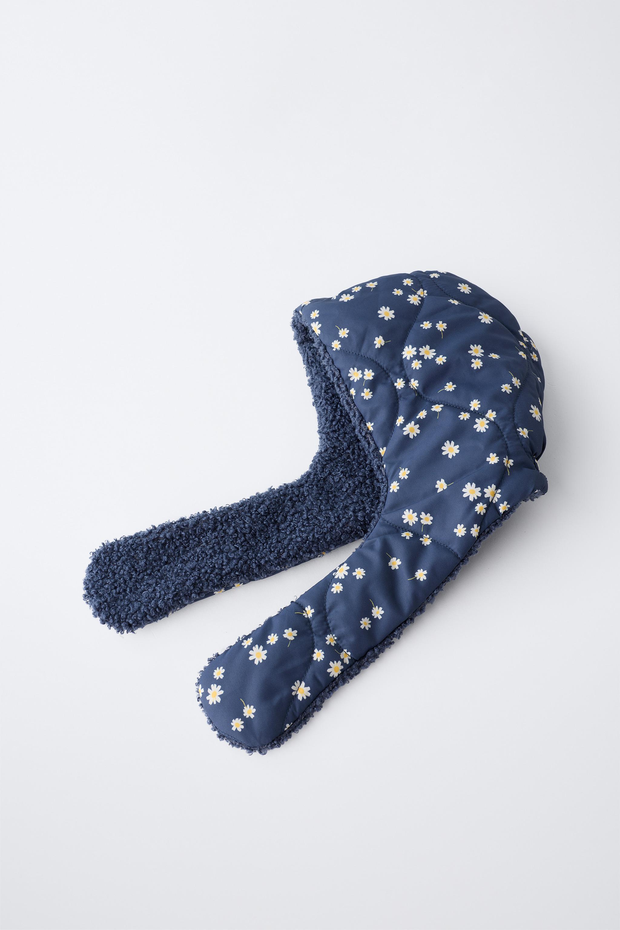 DAISY PRINT QUILTED HOOD