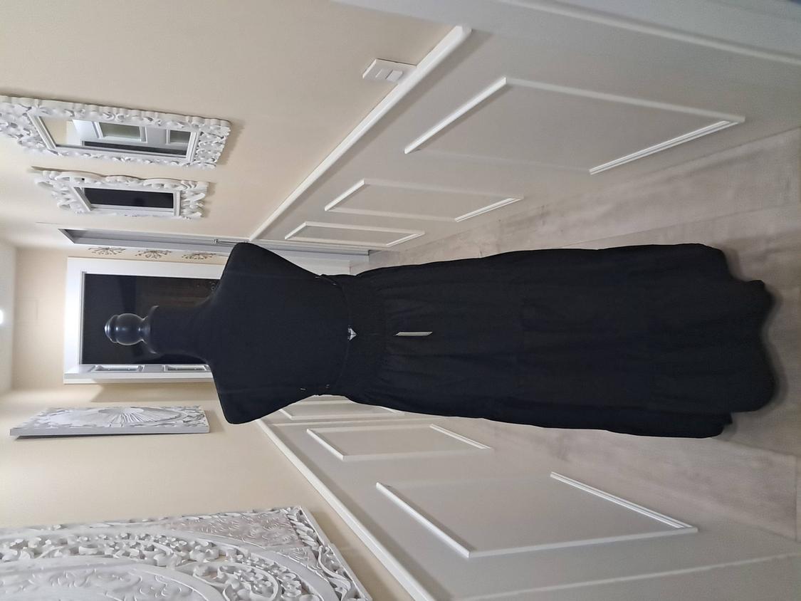 CONTRAST POPLIN TIERED MIDI DRESS - Image 2
