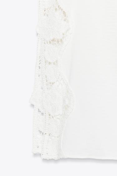 ROBE LONGUE CROCHET - Blanc de Zara - Image 10