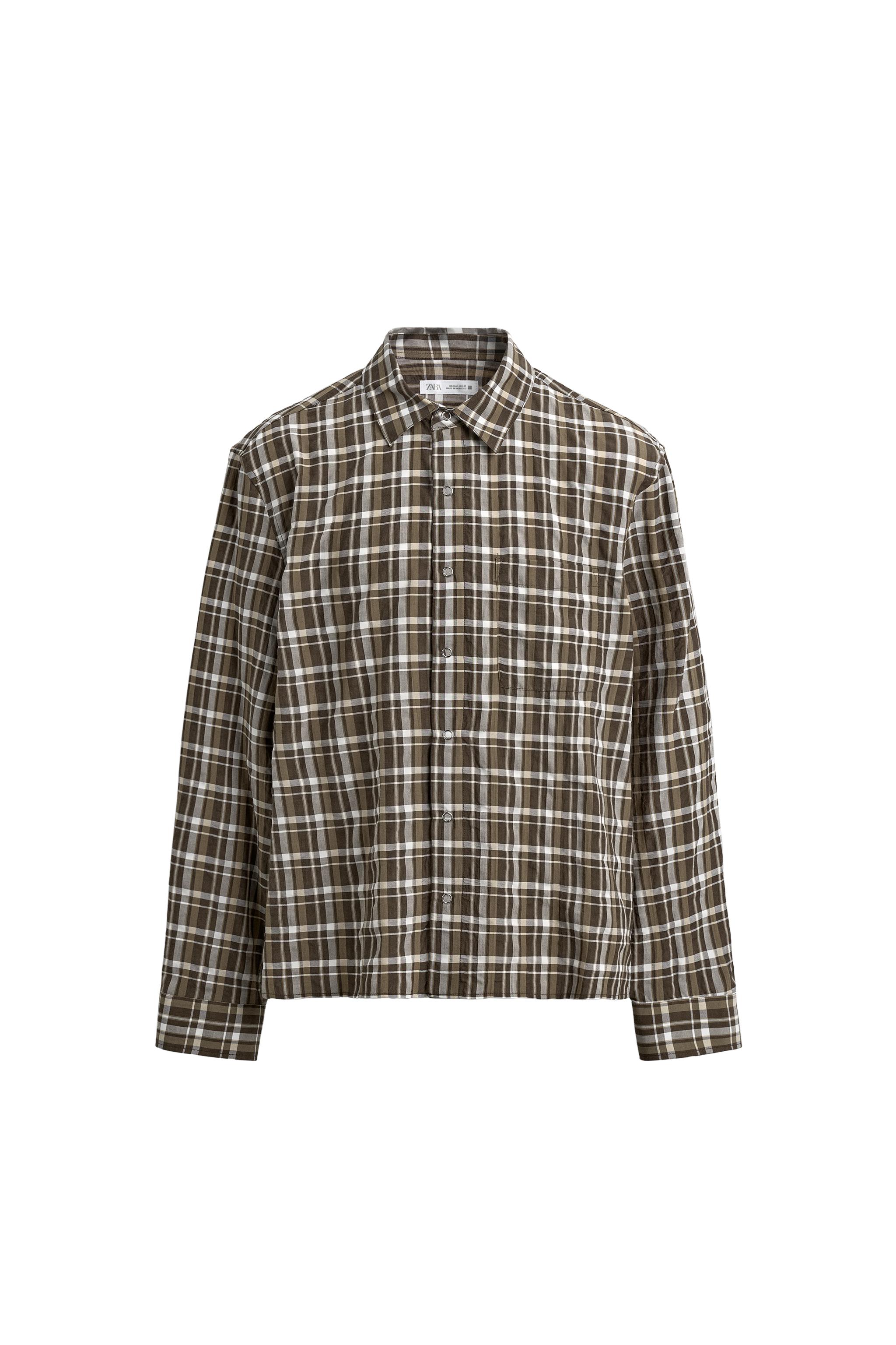 RELAXED FIT KARELİ GÖMLEK