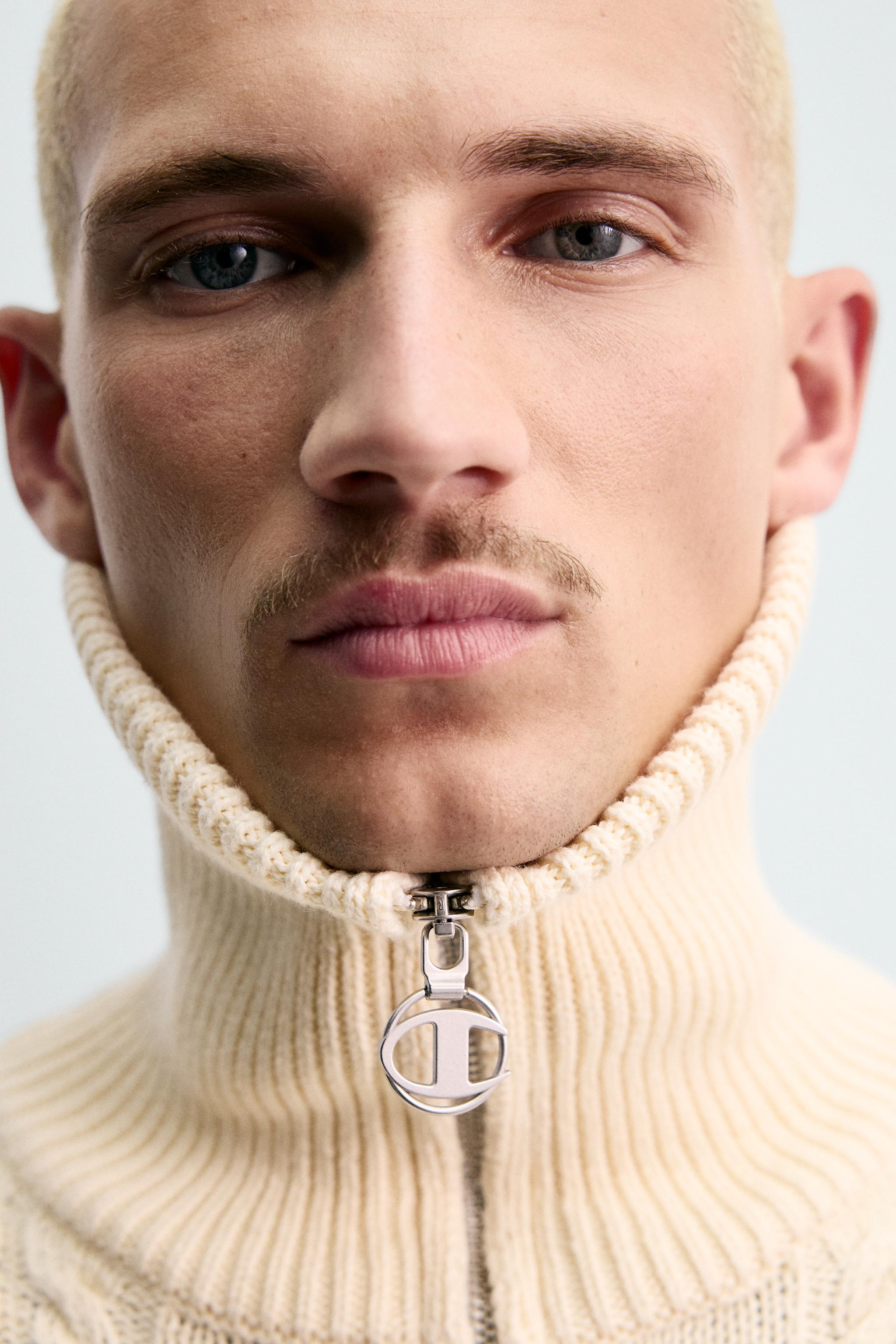 ケーブル編みジャカードニットジャケット チャンピオン®️ x Zara