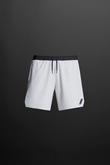 Zara BASIC TRAINING SHORTS - Oyster-white