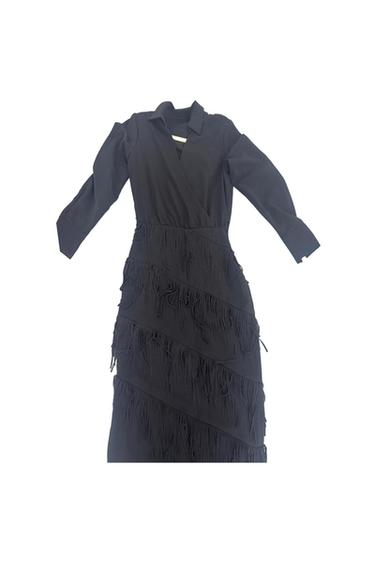BLACK MIDI DRESS