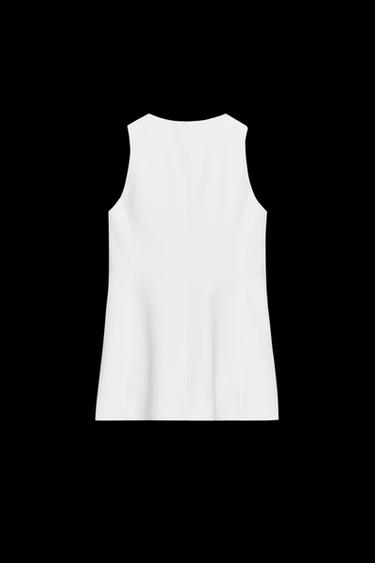 CHALECO ENTALLADO ZW COLLECTION - Crudo de Zara