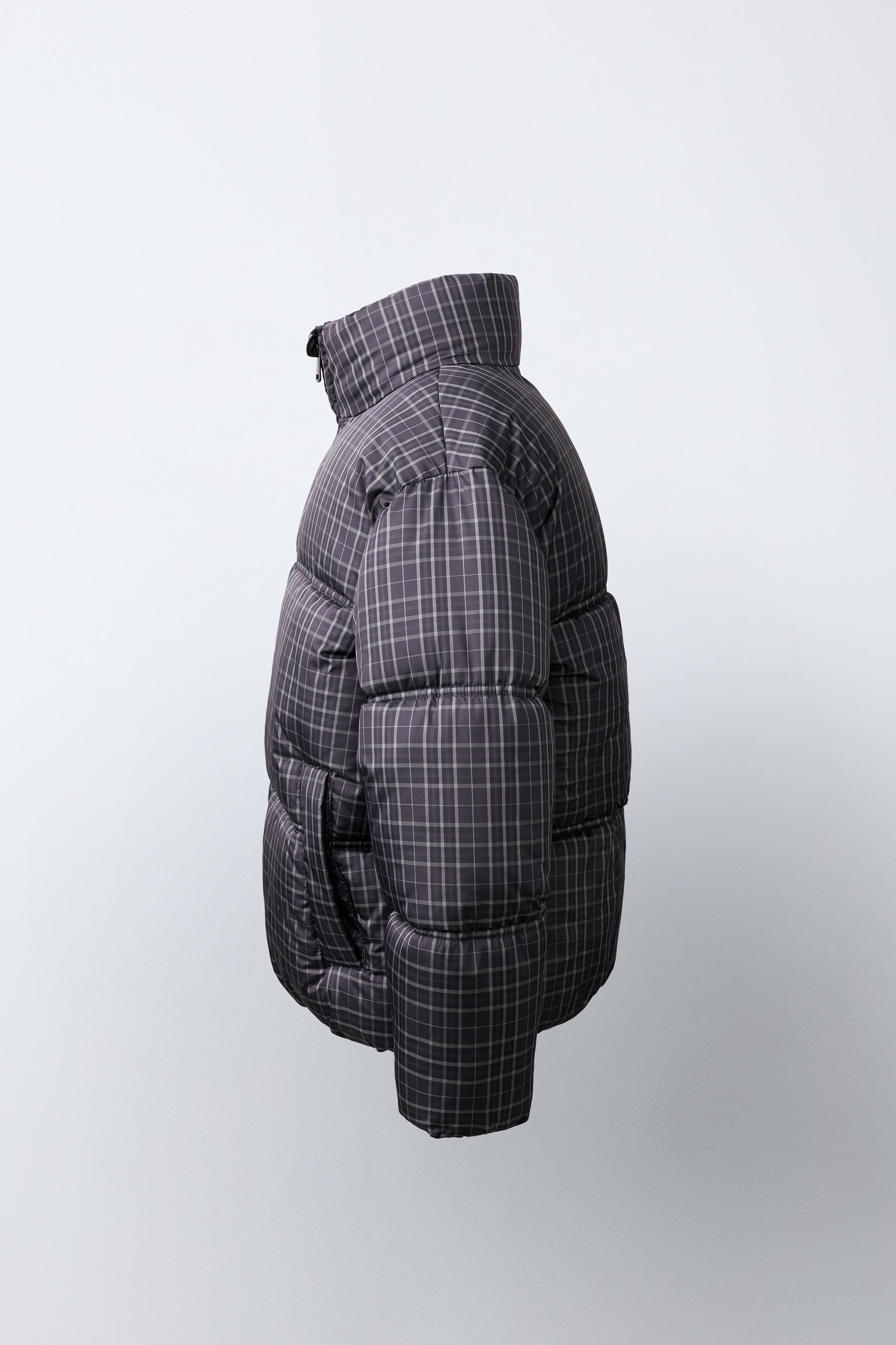 QUILTED CHECK PRINT JACKET