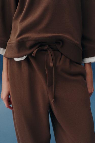 PANTALON BALLON - Marron clair de Zara - Image 2