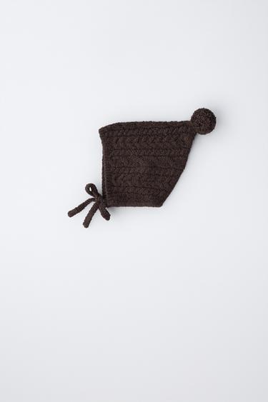 CAPOTA PUNTO OITOS POMPÓN - Marrón escuro de Zara