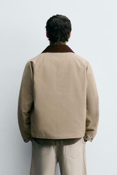 BLOUSON TECHNIQUE COL CONTRASTANT - Beige de Zara - Image 2