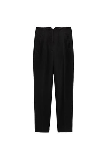 HIGH-WAIST TROUSERS - Black by Zara - Image 8