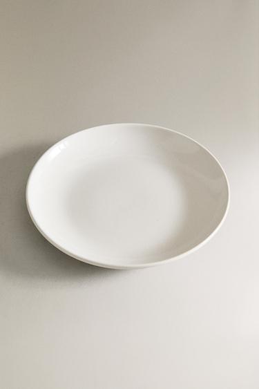 STONEWARE SIDE PLATE - White by Zara - Image 1