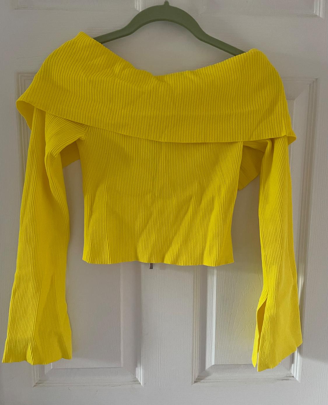 CHAQUETA OFF SHOULDER PUNTO LISO - Image 2