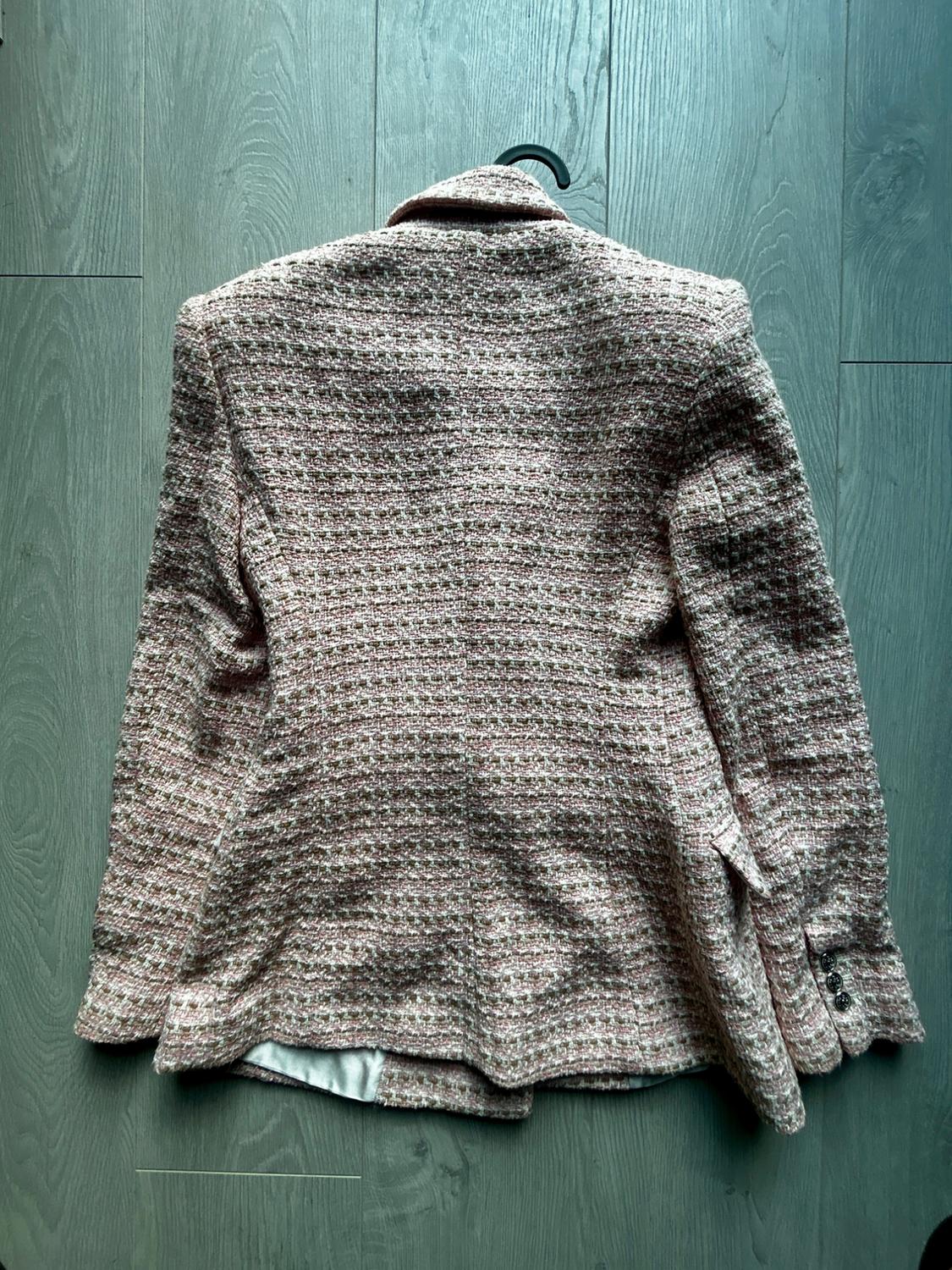 TEXTURED DOUBLE-BREASTED BLAZER - Image 4