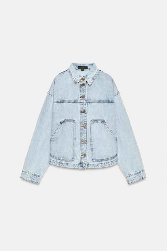 PATCH POCKET JACKET - Light blue by Zara - Image 0