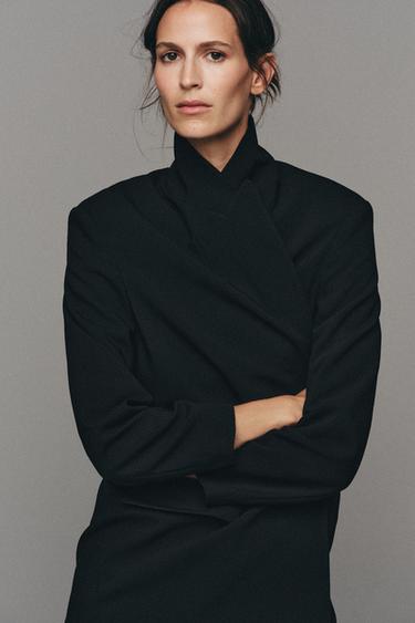 OVERSIZED DOUBLE-BREASTED BLAZER - Black by Zara