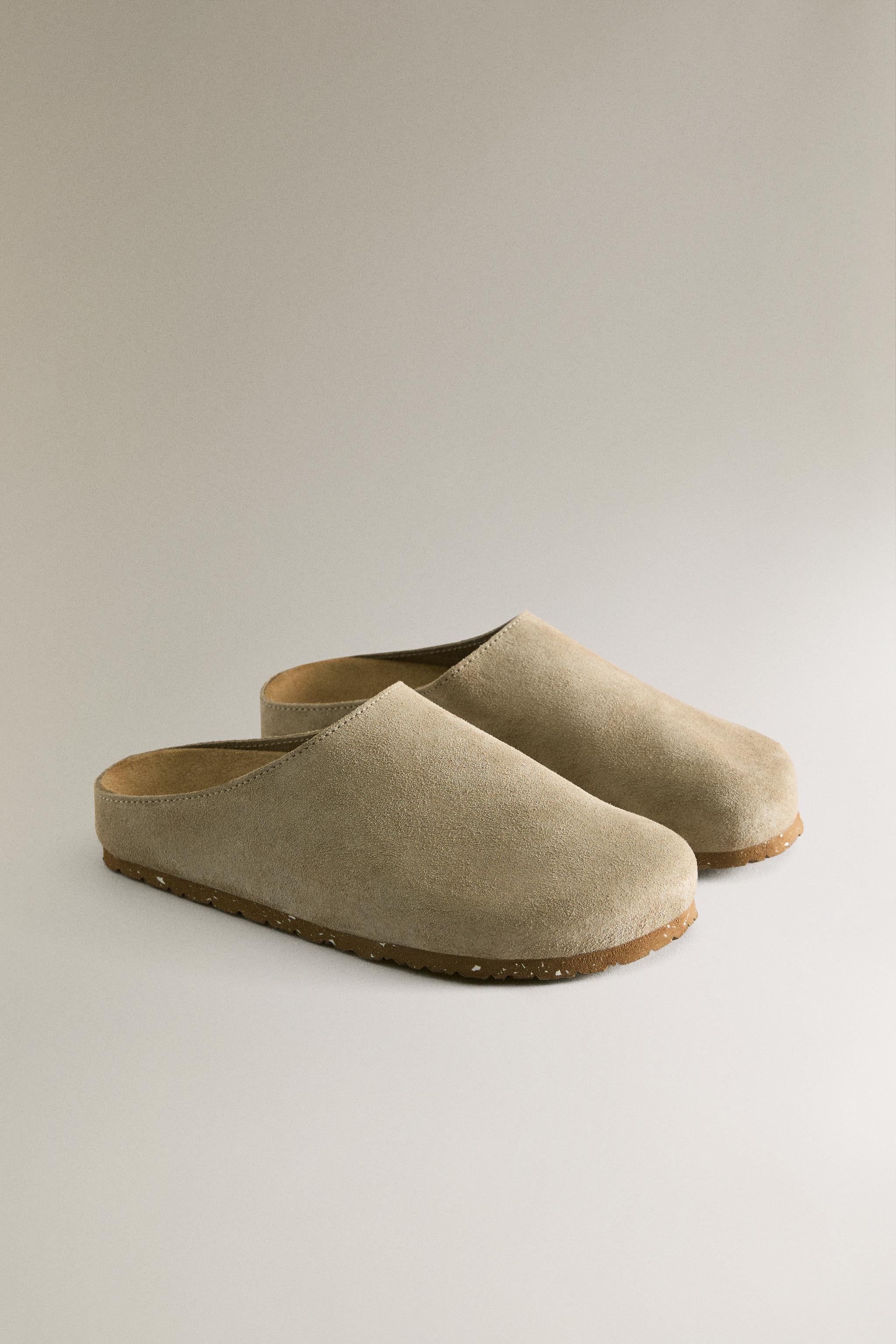 ミニマル レザー ミュール - グレー | ZARA Japan / 日本