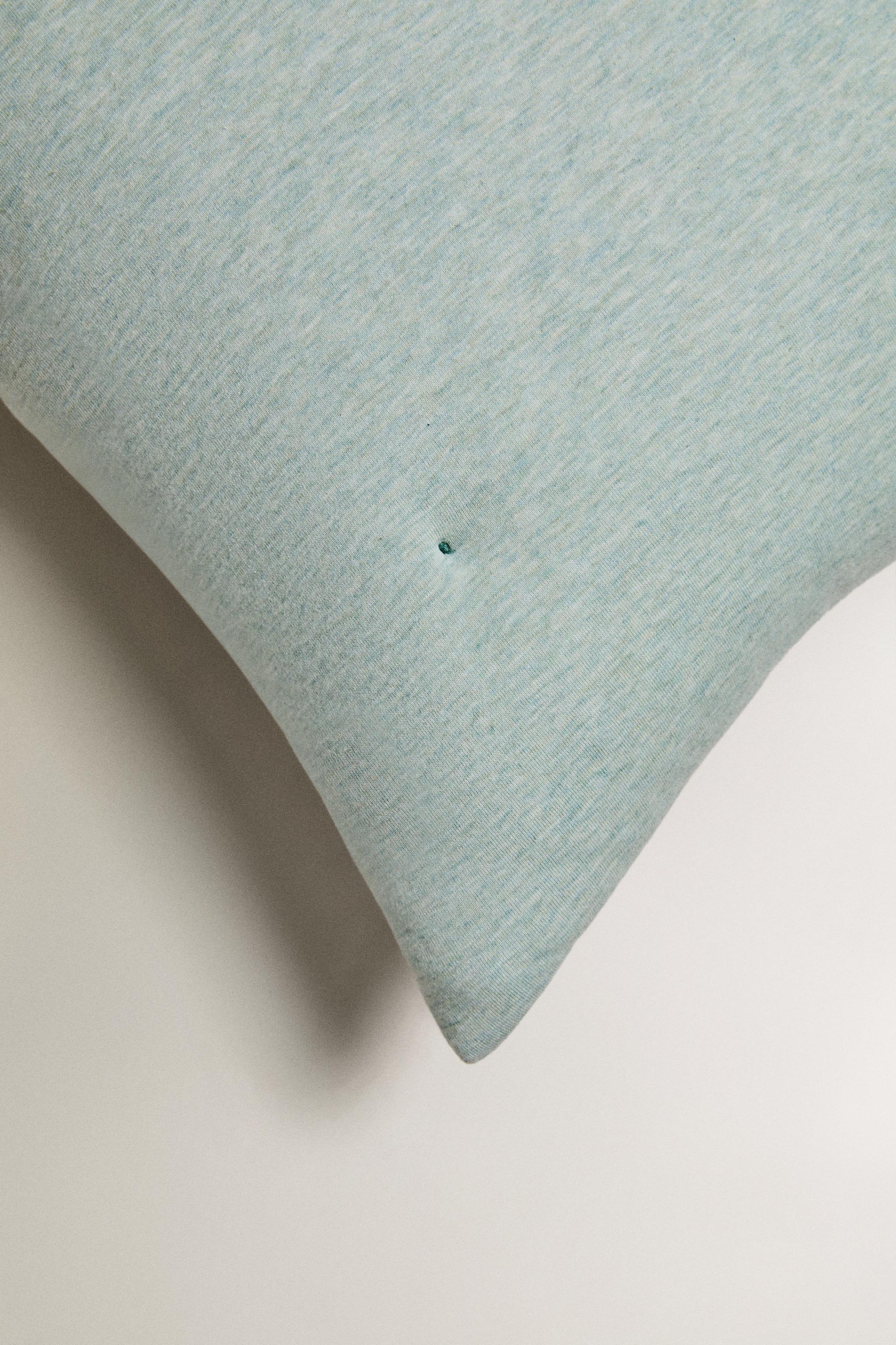 REVERSIBLE KIDS' JERSEY THROW PILLOW COVER — Green