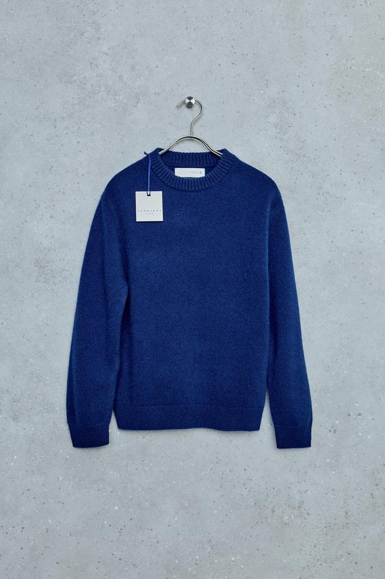 STORIESZ - 100% CASHMERE KNIT JUMPER - Bluish by Zara - Image 0