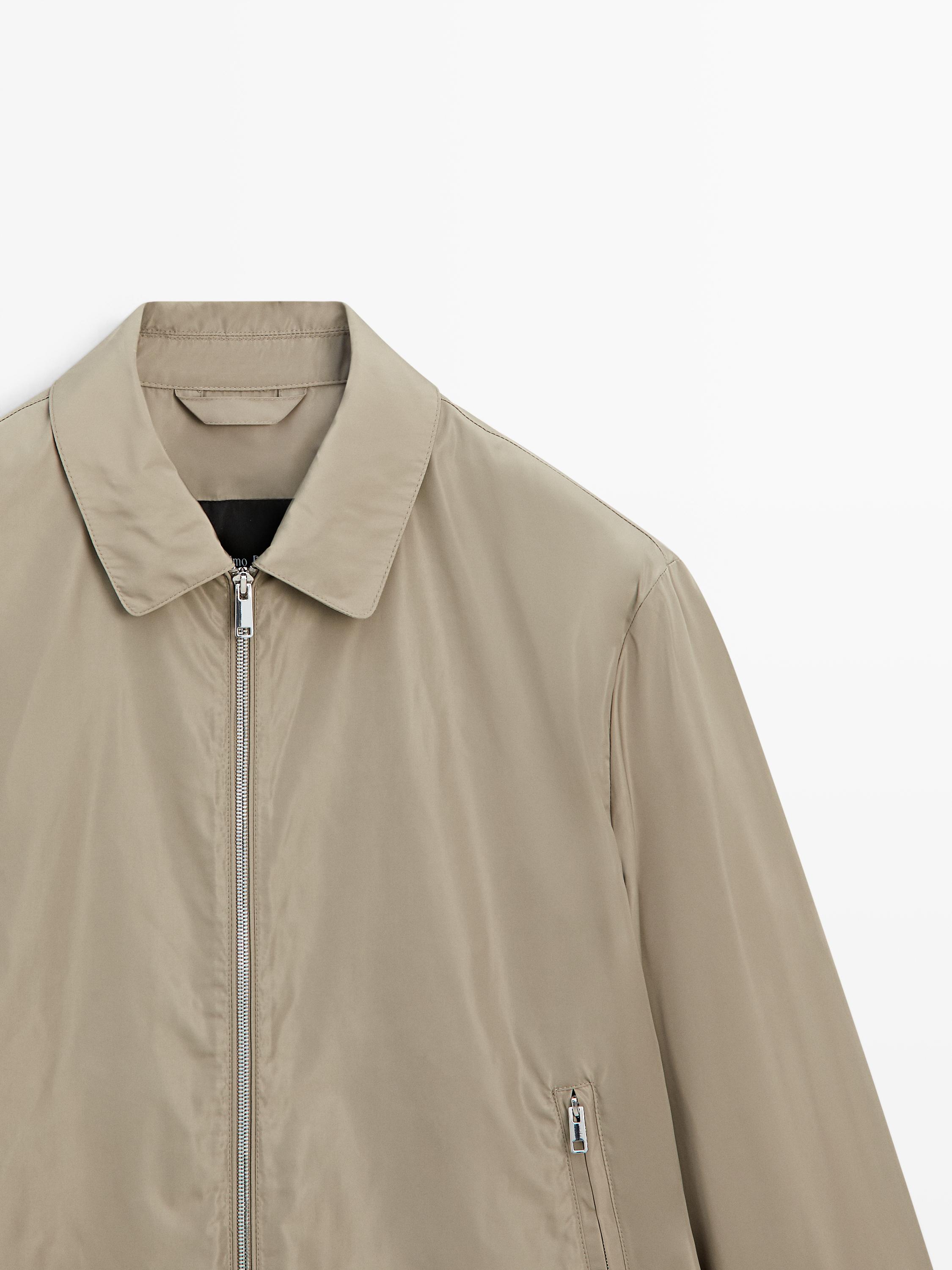 Short technical fabric jacket