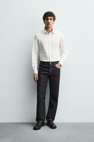 КОМФОРТНА СОРОЧКА SLIM FIT - Білий Zara