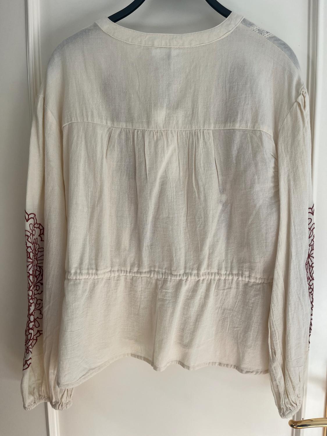 EMBROIDERED DRAWSTRING BLOUSE - Image 2
