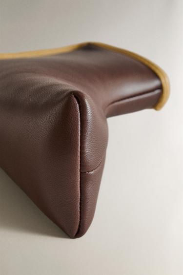 LEATHER GOLF PUTTER BLADE COVER - Brown / Green by Zara - Image 3