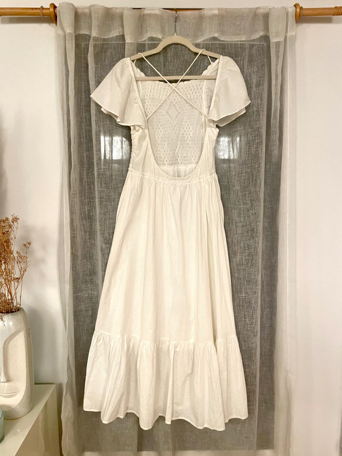 CROCHETED LINEN BLEND DRESS - Image 3