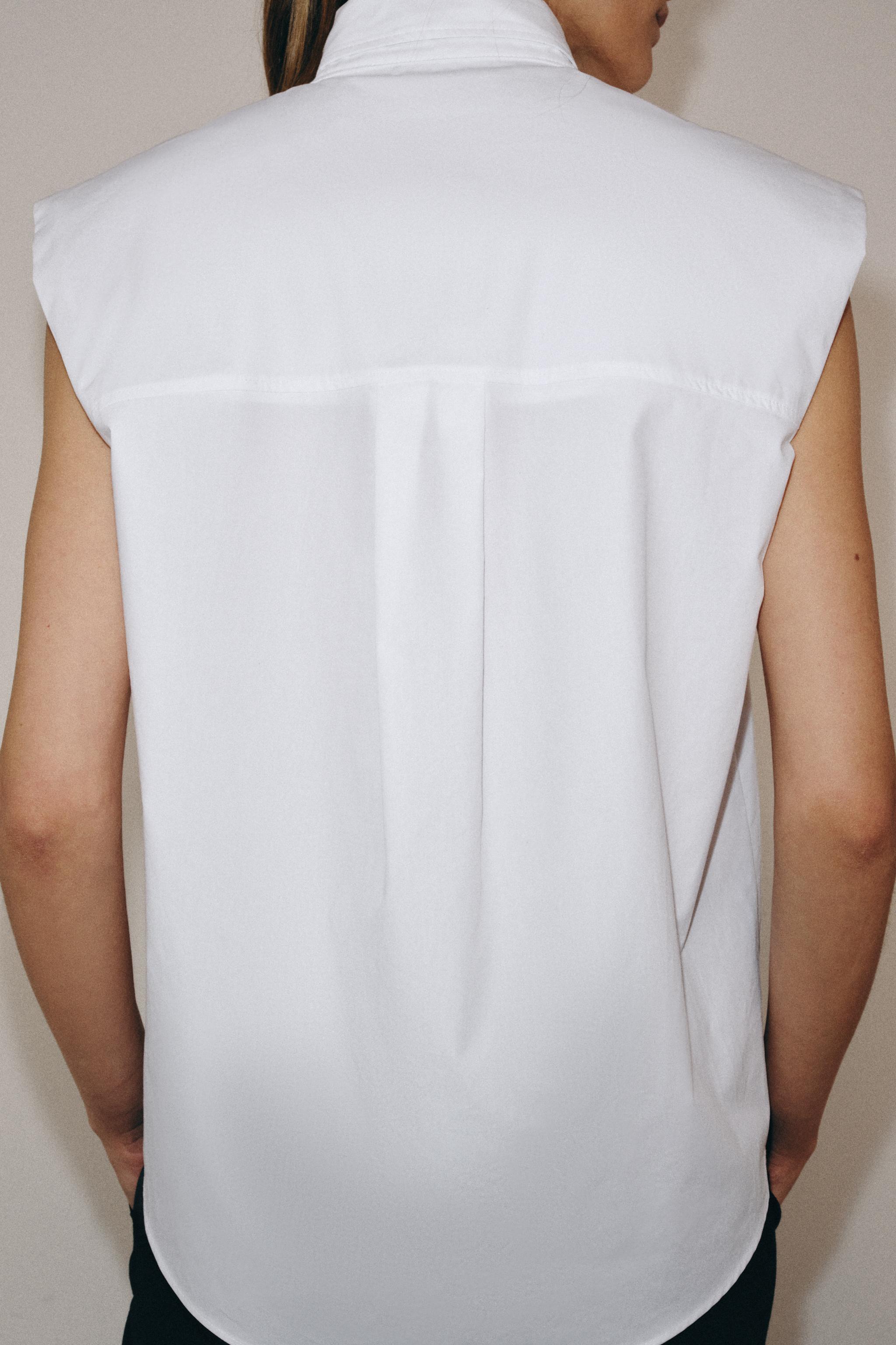 ZW COLLECTION STRIPED SHIRT WITH TIES - Blue/White | ZARA India