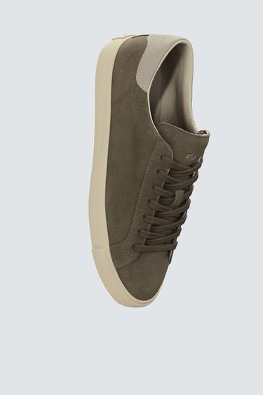 BASKET EN CUIR - Gris de Zara - Image 3